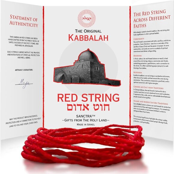 Accessories - Kabbalah Red String Wool 60" for Evil Eye Protection Key Features
